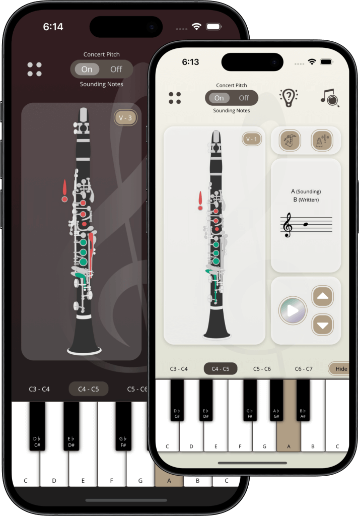 clarinet fingering chart app